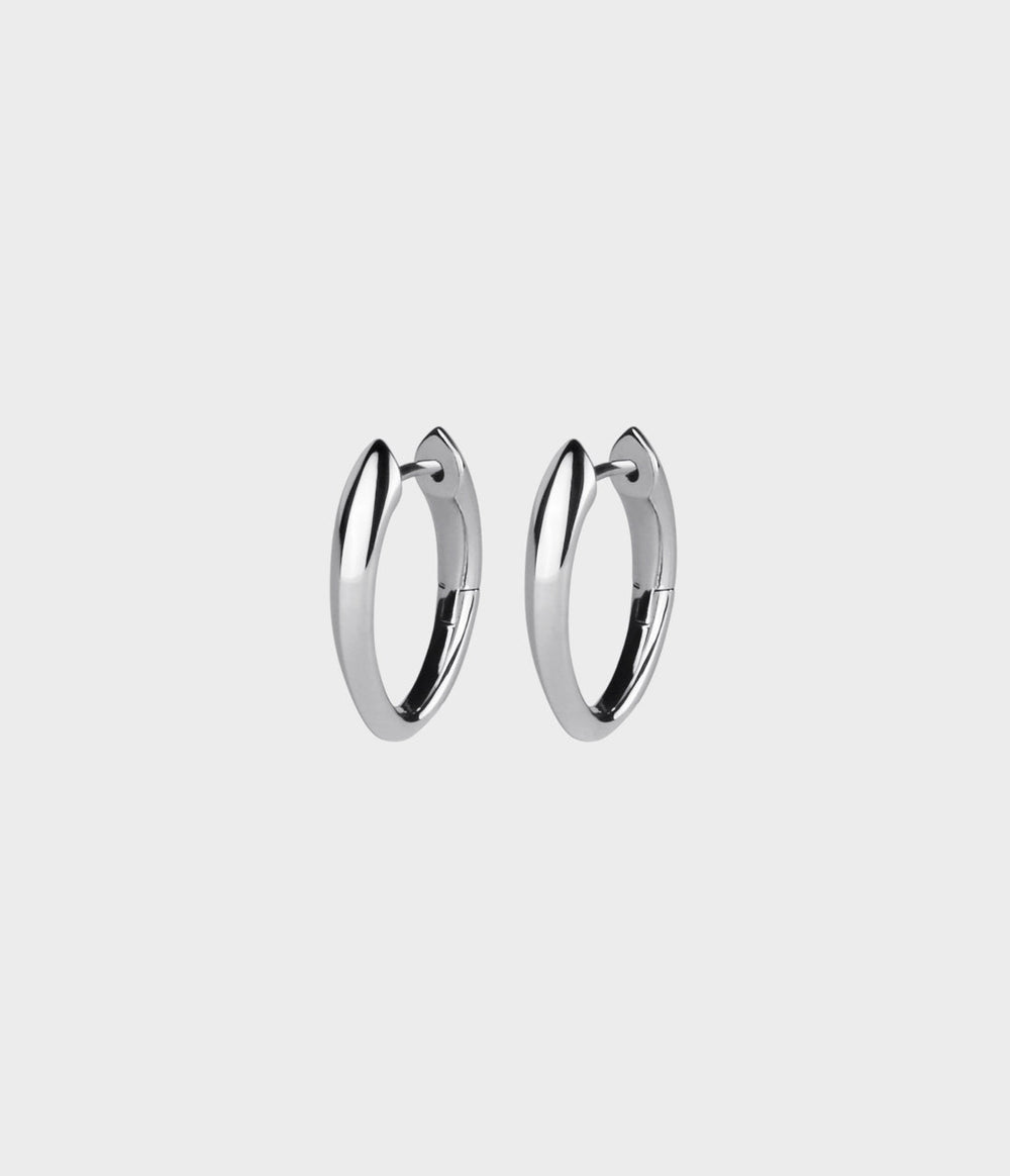 Angel Hoop Earrings / Sterling Silver