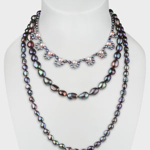 Coco Triple Strand Pearl Necklace