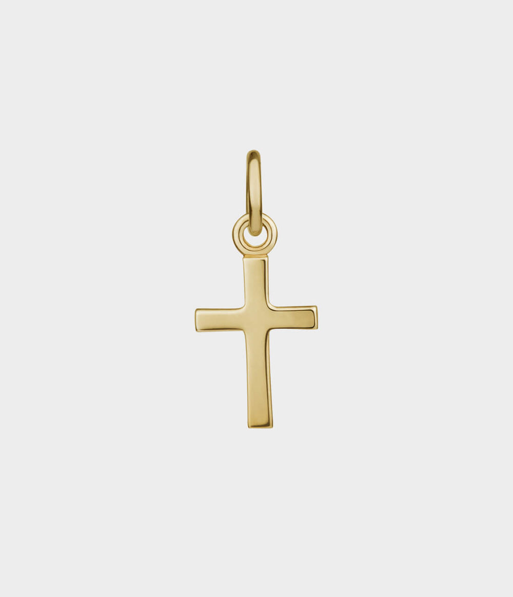 Cross Charm in 18ct Yellow Gold