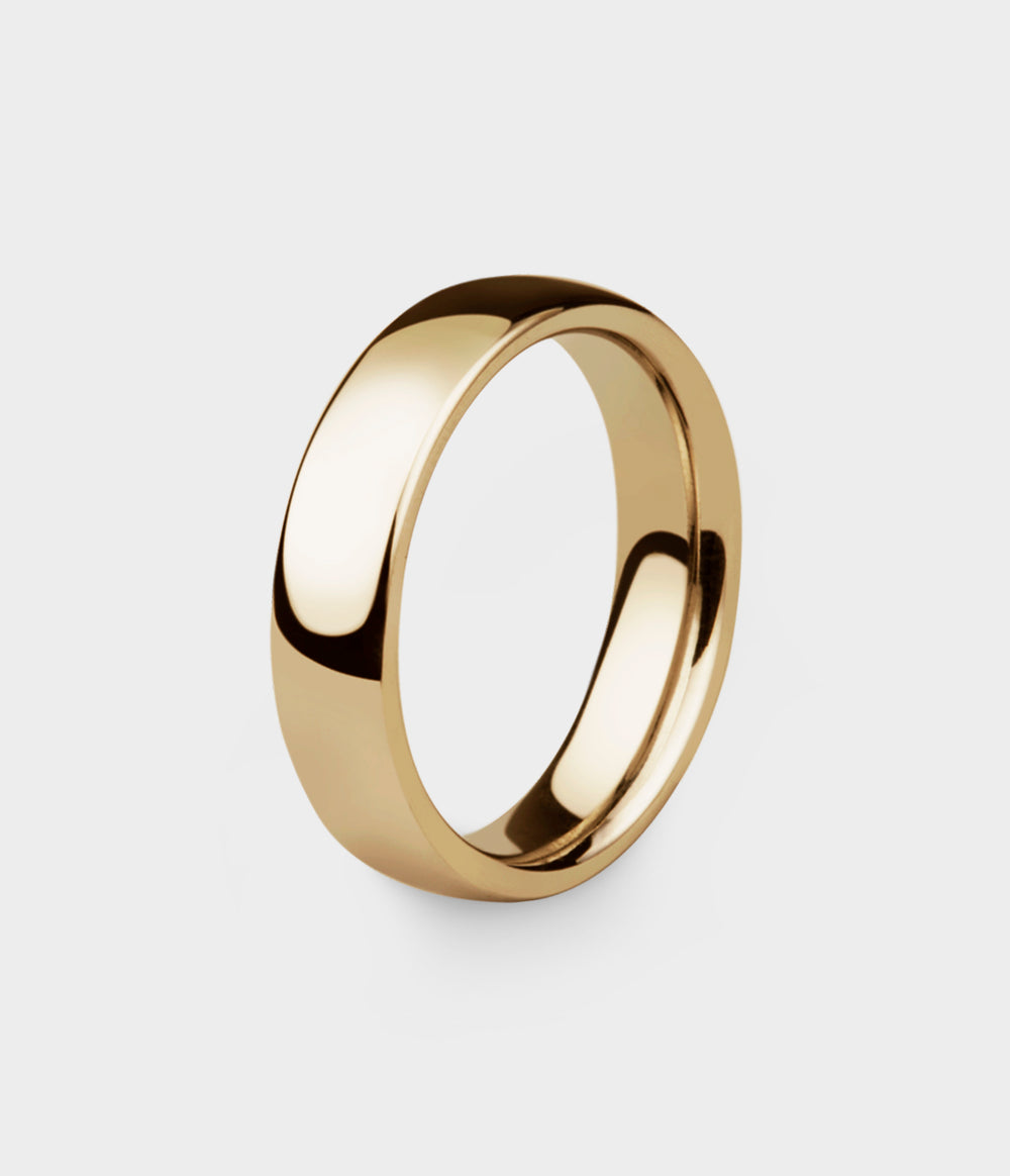 Ellipse Ring in 9ct Yellow Gold, Size O