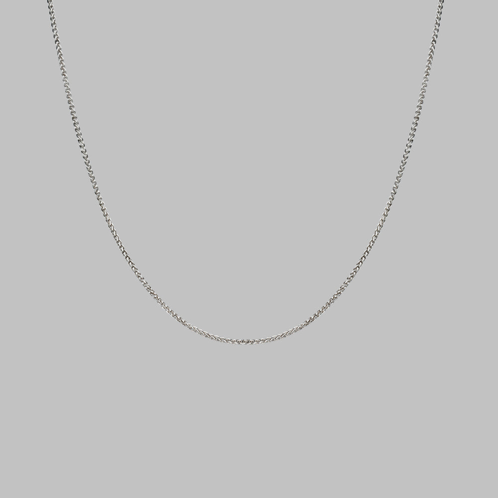 Spiga Fine Necklace in Silver 45cm