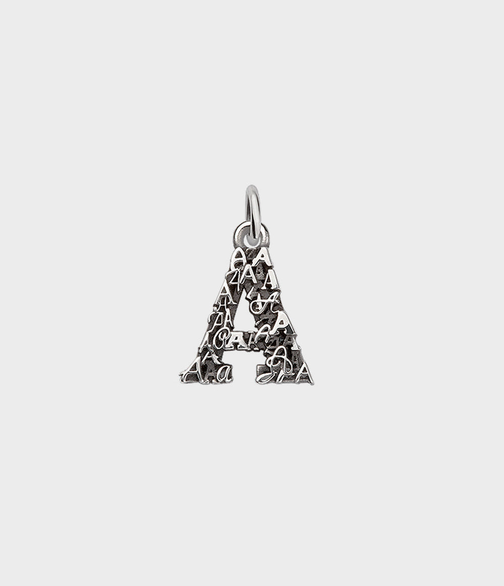 Letter Charm / Sterling Silver / A