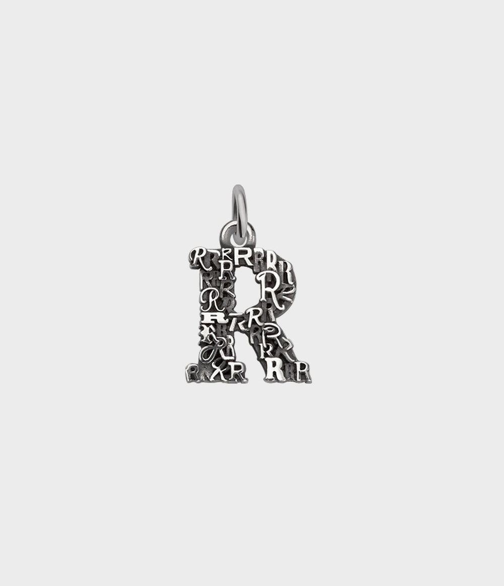 Letter Charm / Sterling Silver / R