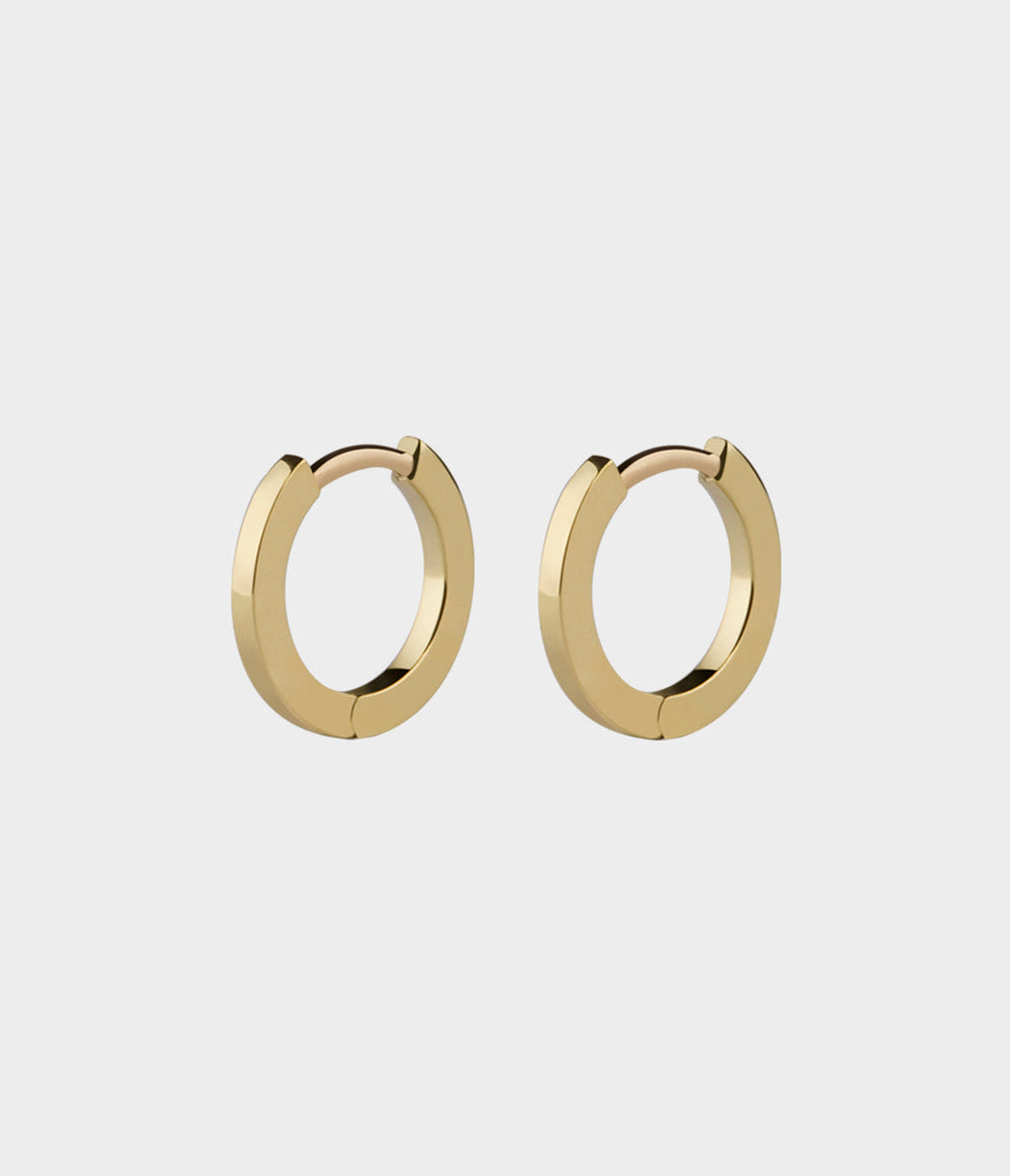 Mini Hoop Earrings Small / 18 Carat Yellow Gold
