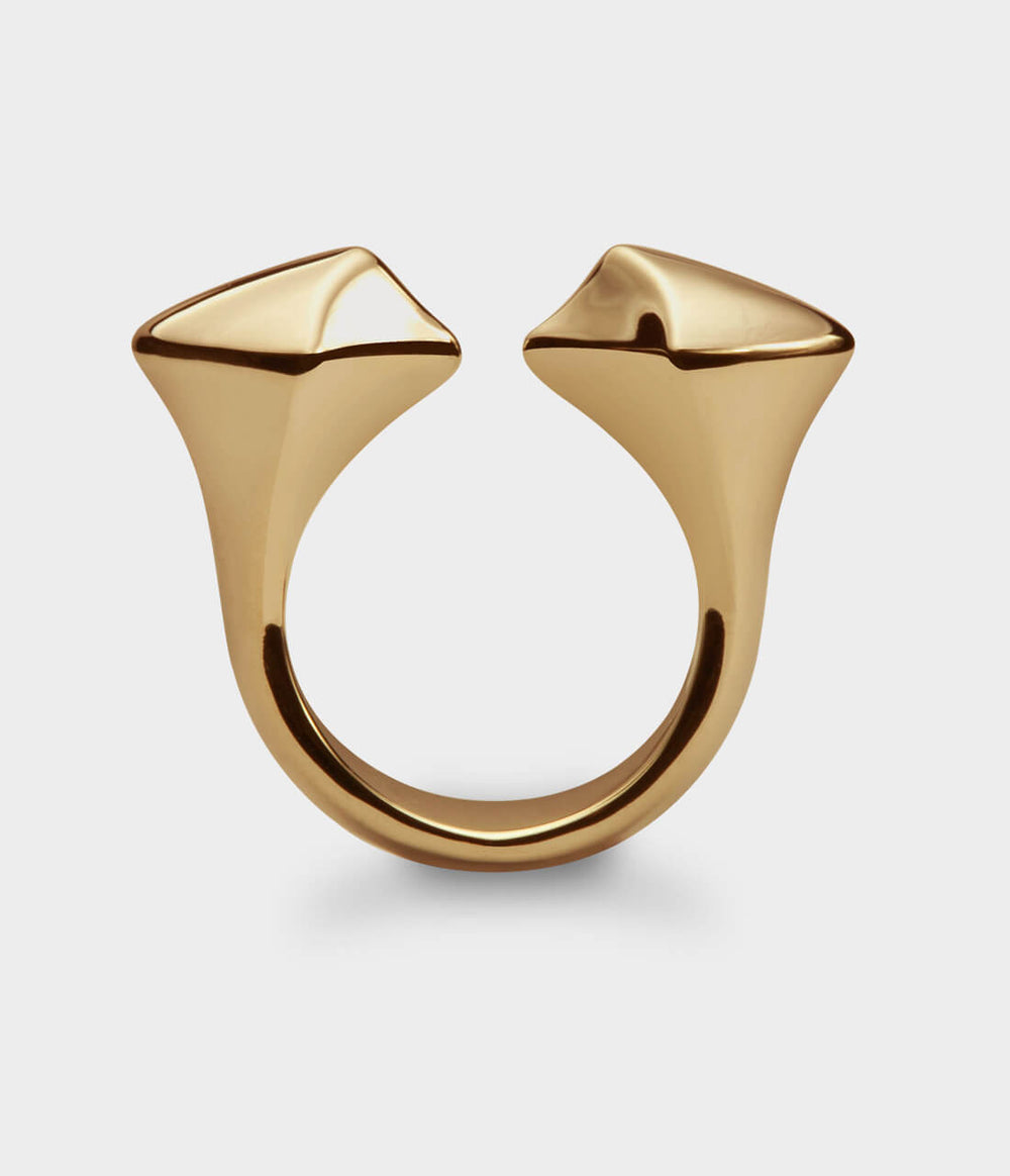 Small Arrowhead Ring in 9ct Yellow Gold, Size L
