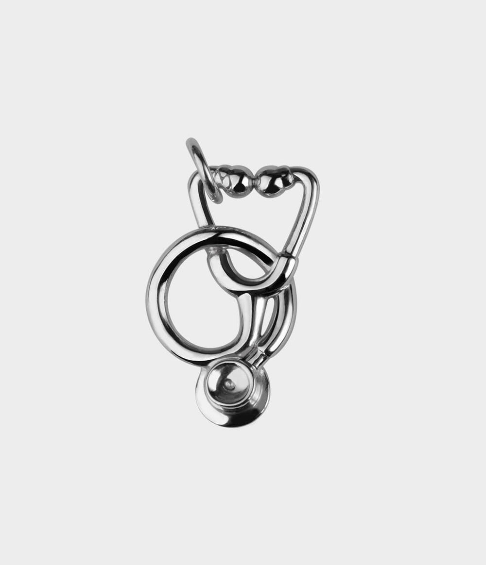 Stethoscope Charm / Sterling Silver