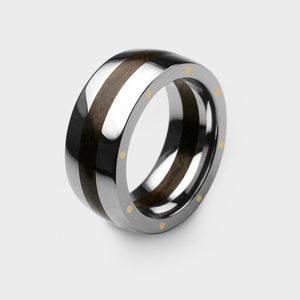 London Oak Geo Ellipse Ring
