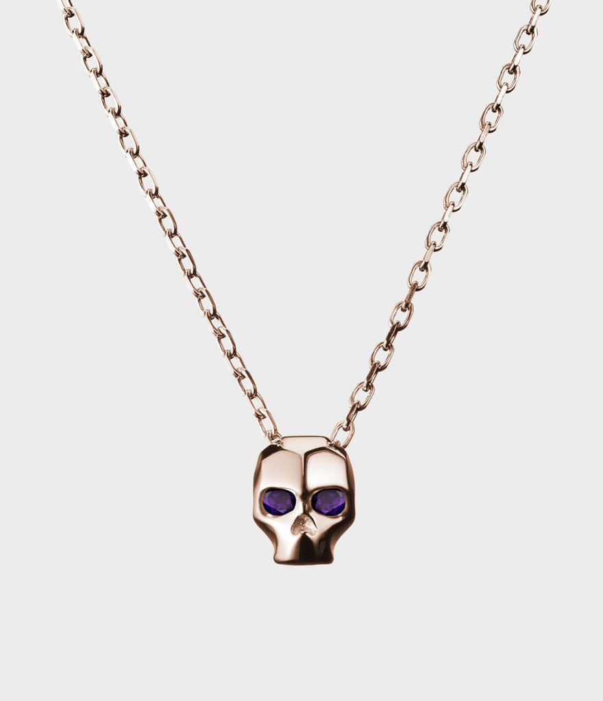 Carved skull necklace discount