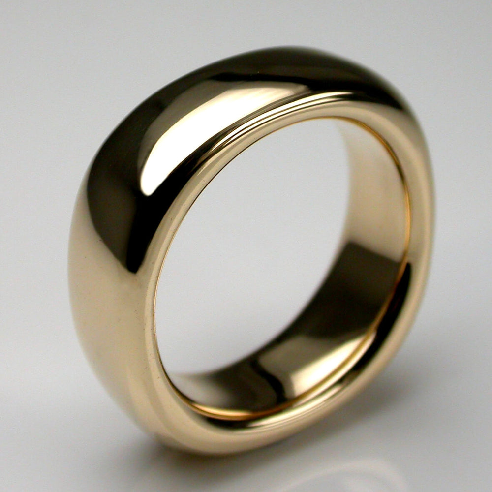 Bond Wide Ring in 14ct Yellow Gold Size T
