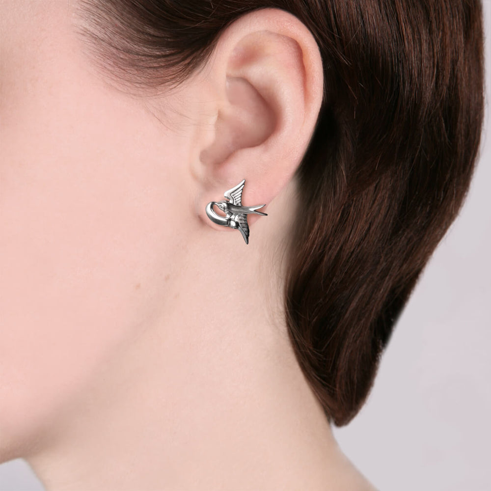 Bluebird Charm Stud Earrings