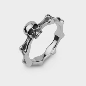 Mini Skull And Bones Ring
