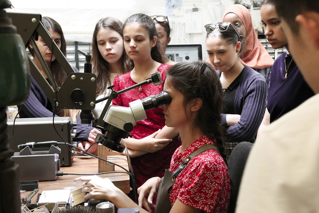 Students from the Chelsea Academy visit our London jewellery workshop