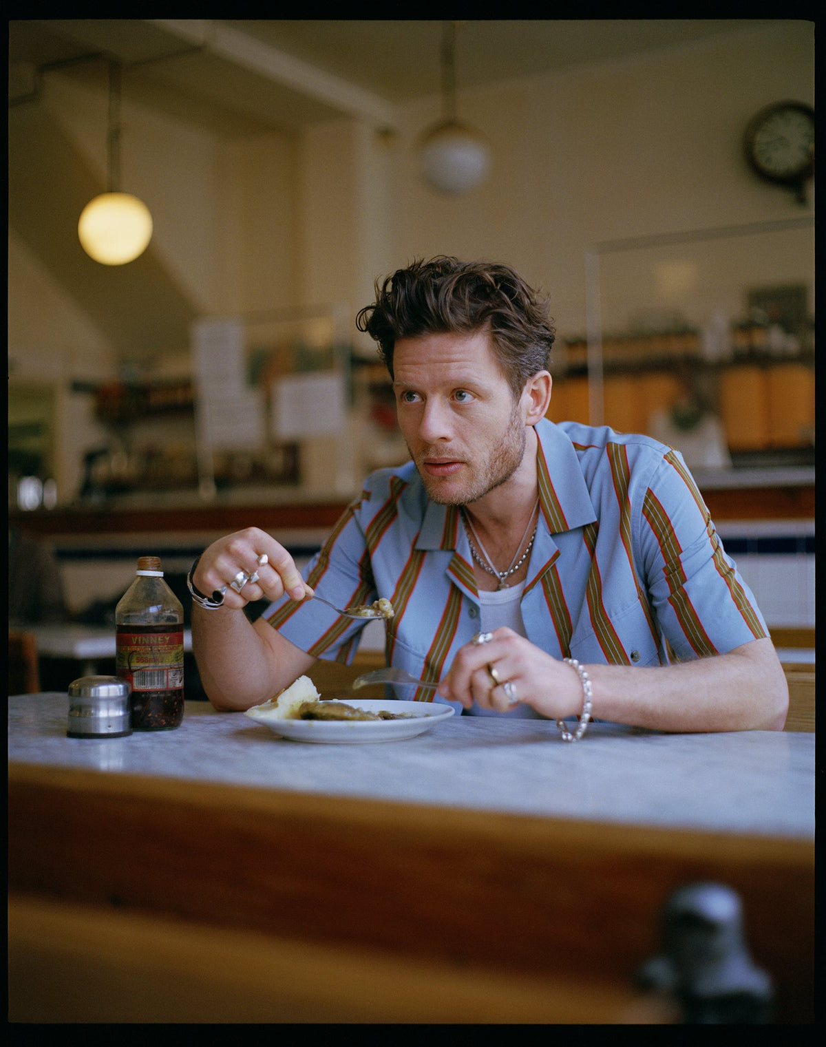 James Norton wearing Stephen Einhorn Jewellery