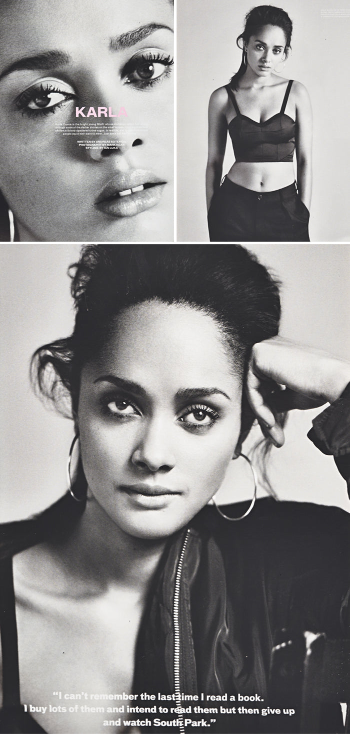 British Actress Karla Crome Sporting Our Earrings In Ponystep Magazine