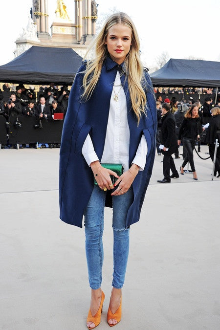 Feeling Blue At London Fashion Week