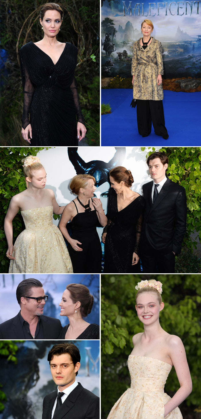 Angelina Jolie & The Maleficent Cast Walk The Blue Carpet At The London Film Premiere