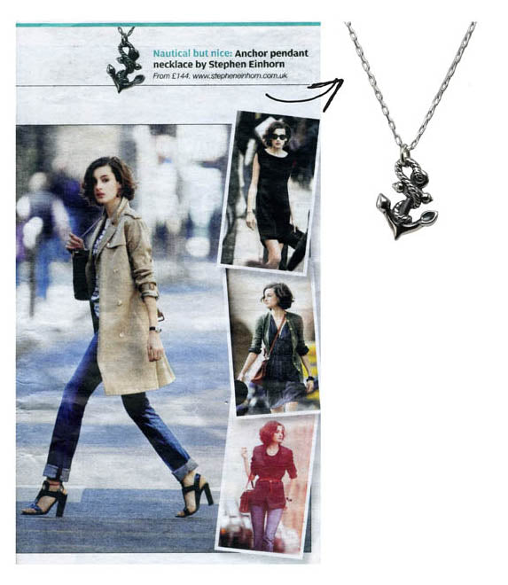 Stephen Einhorn Anchor Pendant Necklace in The Metro