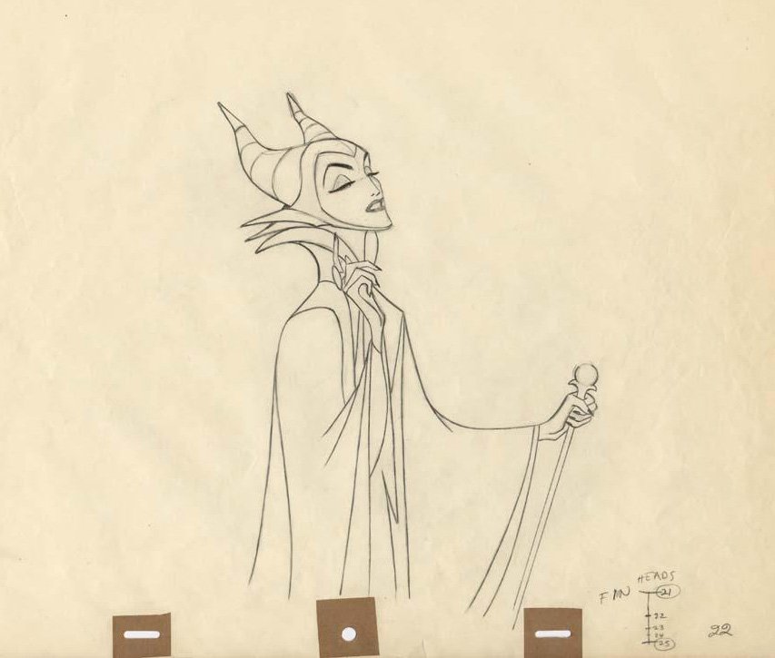 Throwback Thursday: Maleficent Original Production Drawing. Hint Hint…