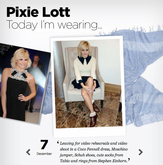 Pixie Lott In Stephen Einhorn Rings On Vogue.co.uk