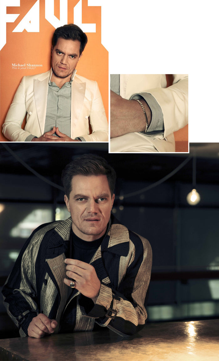 Michael Shannon On The Cover Of Fault Magazine Wearing Stephen Einhorn Jewellery