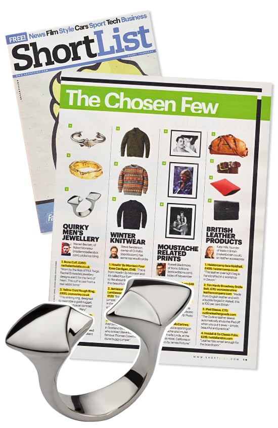 In The Press – Our Arrowhead Ring In Shortlist Magazine