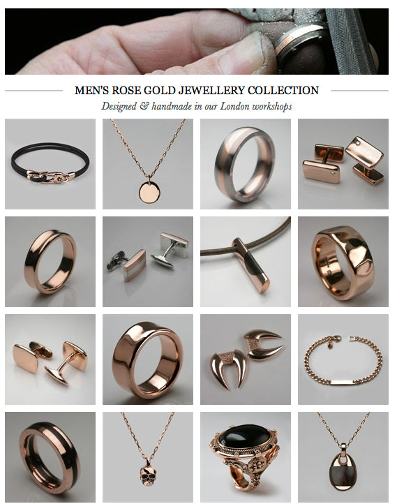 Focus On: Rose Gold Men’s Jewellery Designs