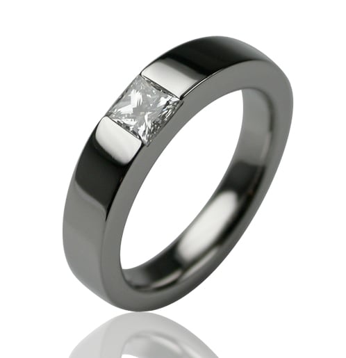 Our Fabulous Platinum & Princess Cut Diamond Times Square Ring