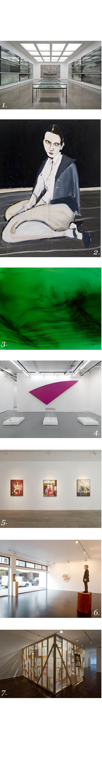 Seven gallery views and artworks from London exhibitions recommended for April