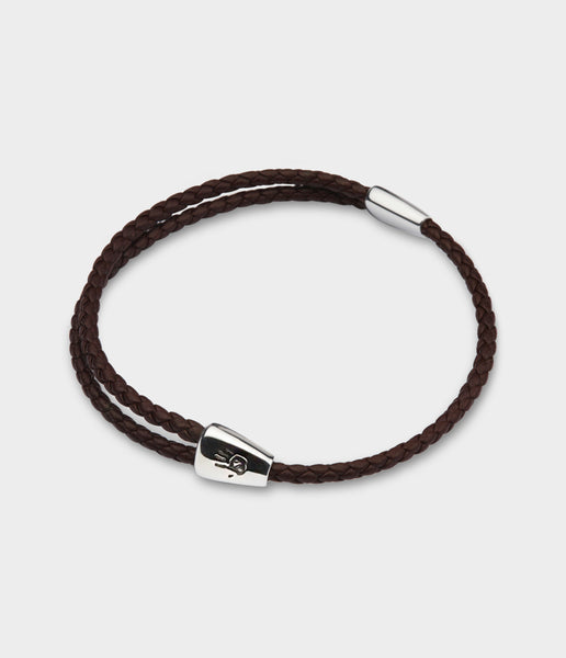 Adjustable Woven Leather Bracelet | Stephen Einhorn Men's Jewellery
