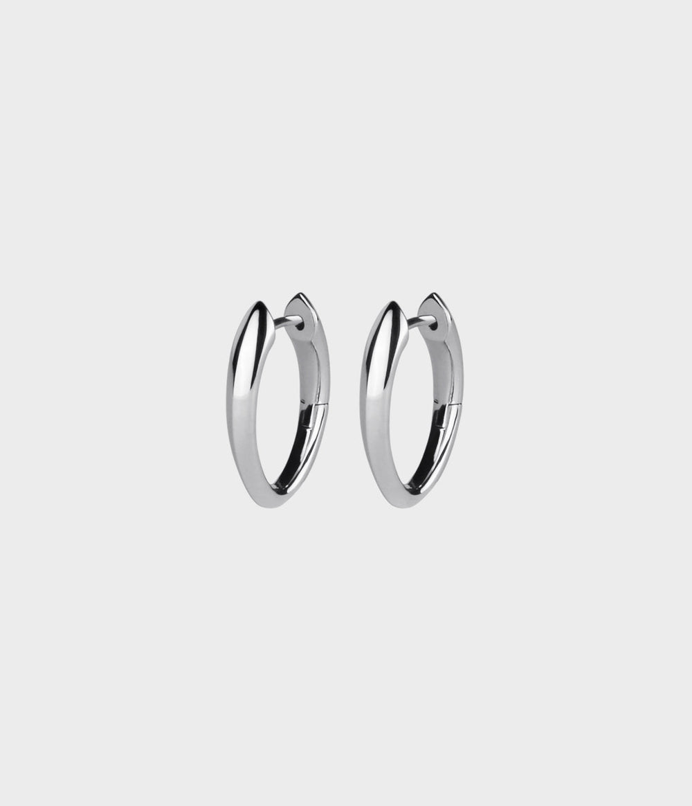 Angel Hoop Earrings / Sterling Silver