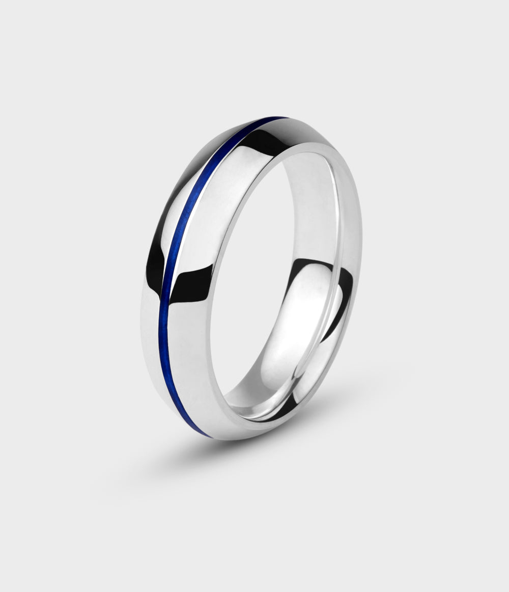 Enamel Angel Ray Ring in Sterling Silver - Main View