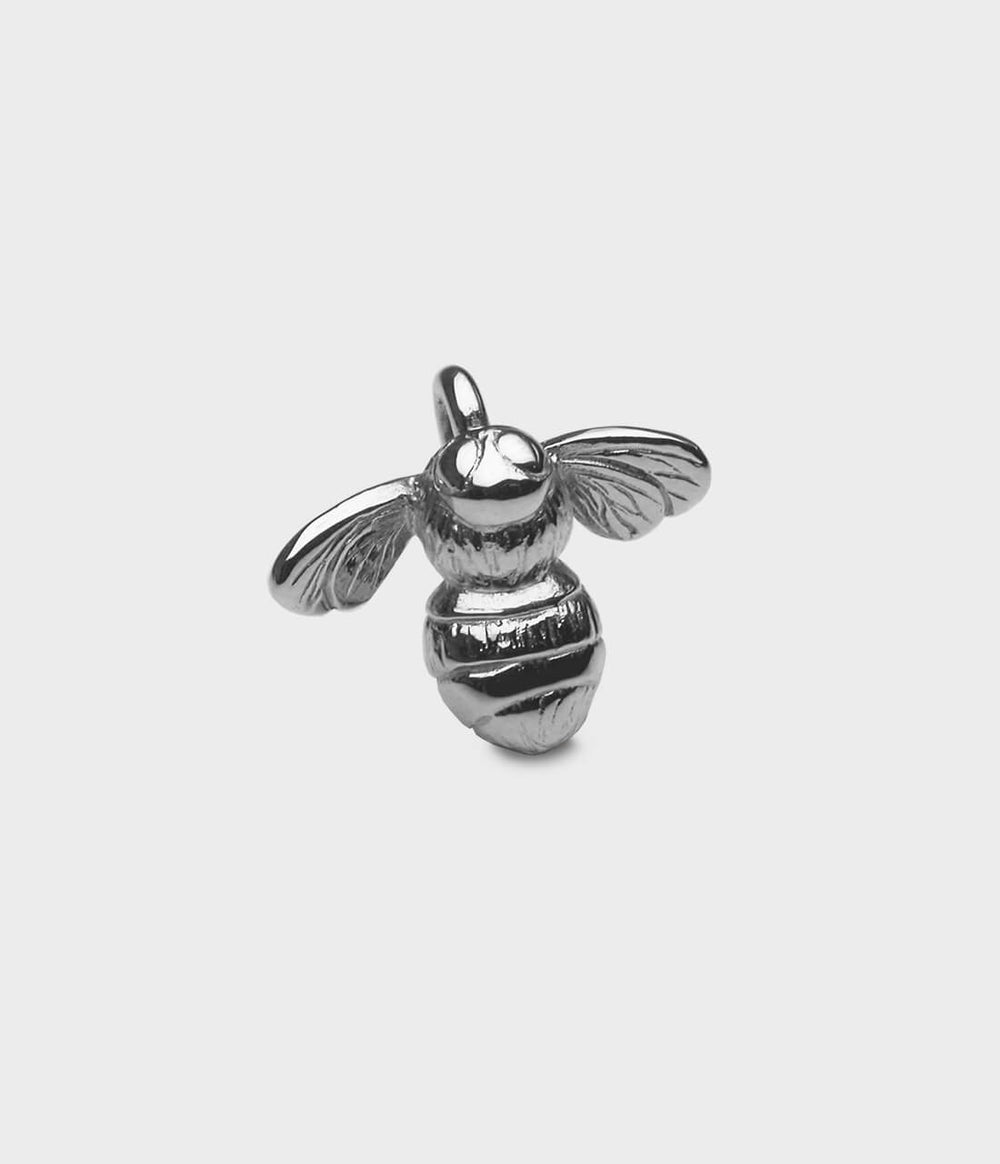 Bumblebee Charm / Sterling Silver / no stones