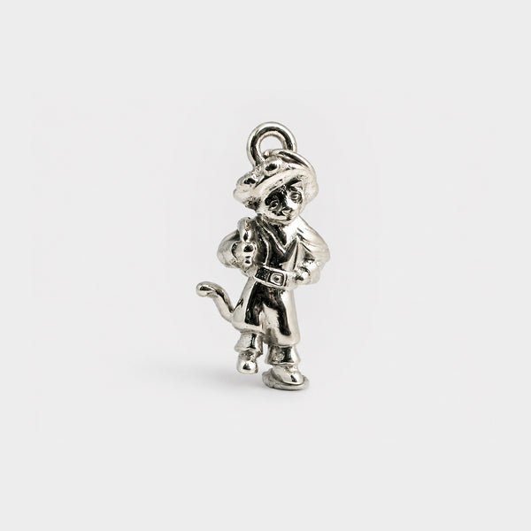 Bespoke Puss in Boots Charm 9 Carat White Gold by Stephen Einhorn