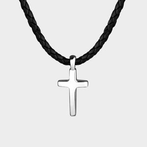 Cross Leather Necklace