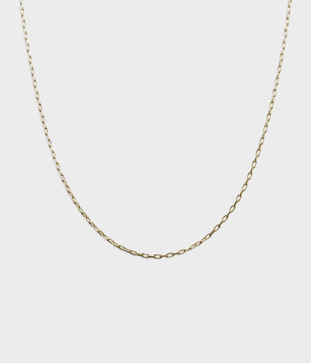 Charm Necklace Chain, 60cm / 9 Carat Yellow Gold