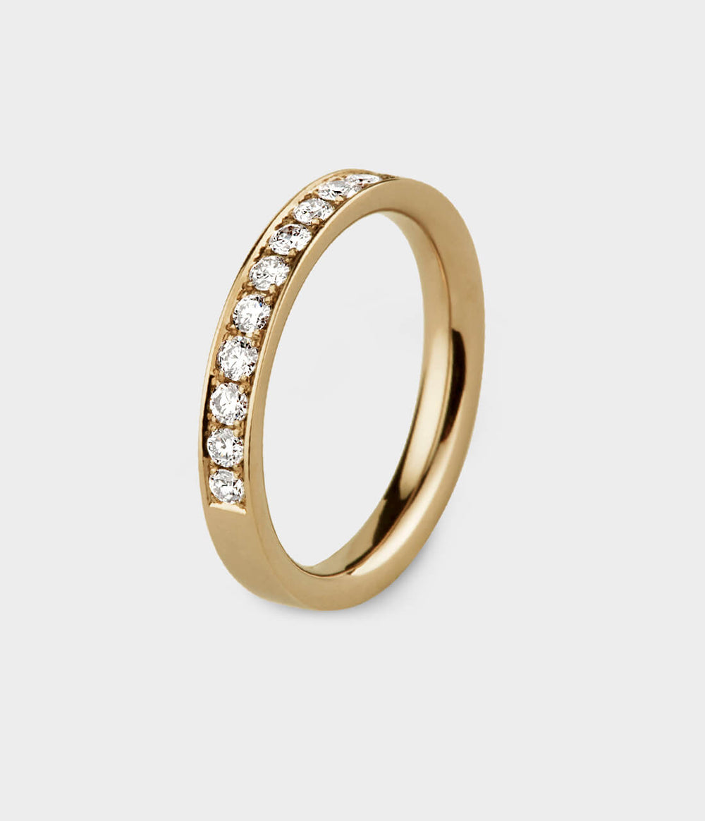 Circle of Light 1/2ct Eternity Ring in 18ct Yellow Gold, Size L