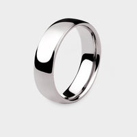Ellipse Wide Ring in Platinum