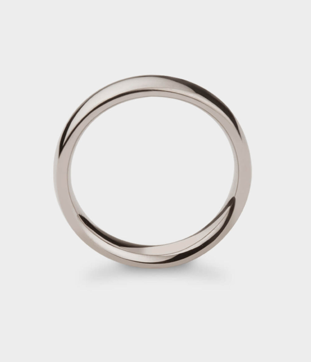 Elipse Slim Ring in 9ct Yellow Gold, Size O