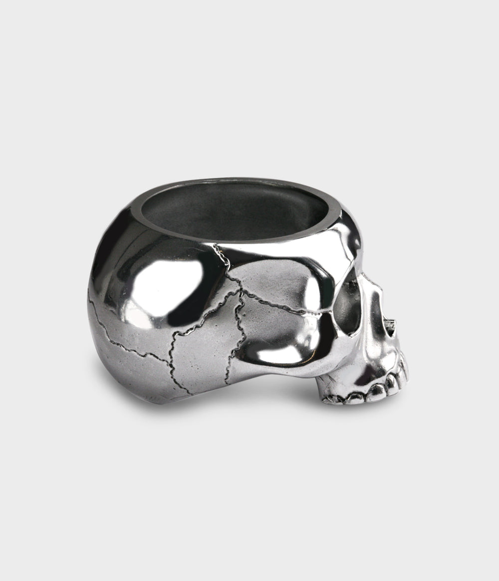 Gothic Skull Egg Cup in Sterling Silver