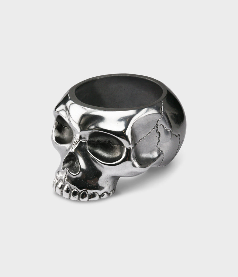 Gothic Skull Egg Cup in Sterling Silver