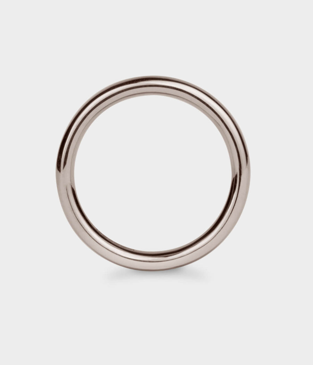 Halo Slim Wedding Ring in 18ct White Gold, Size M