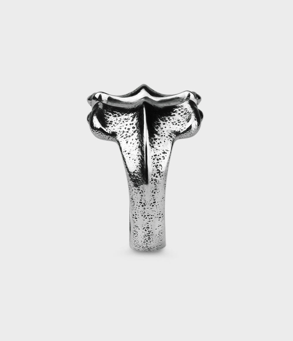 Hammerhead Ring in Silver, Size O