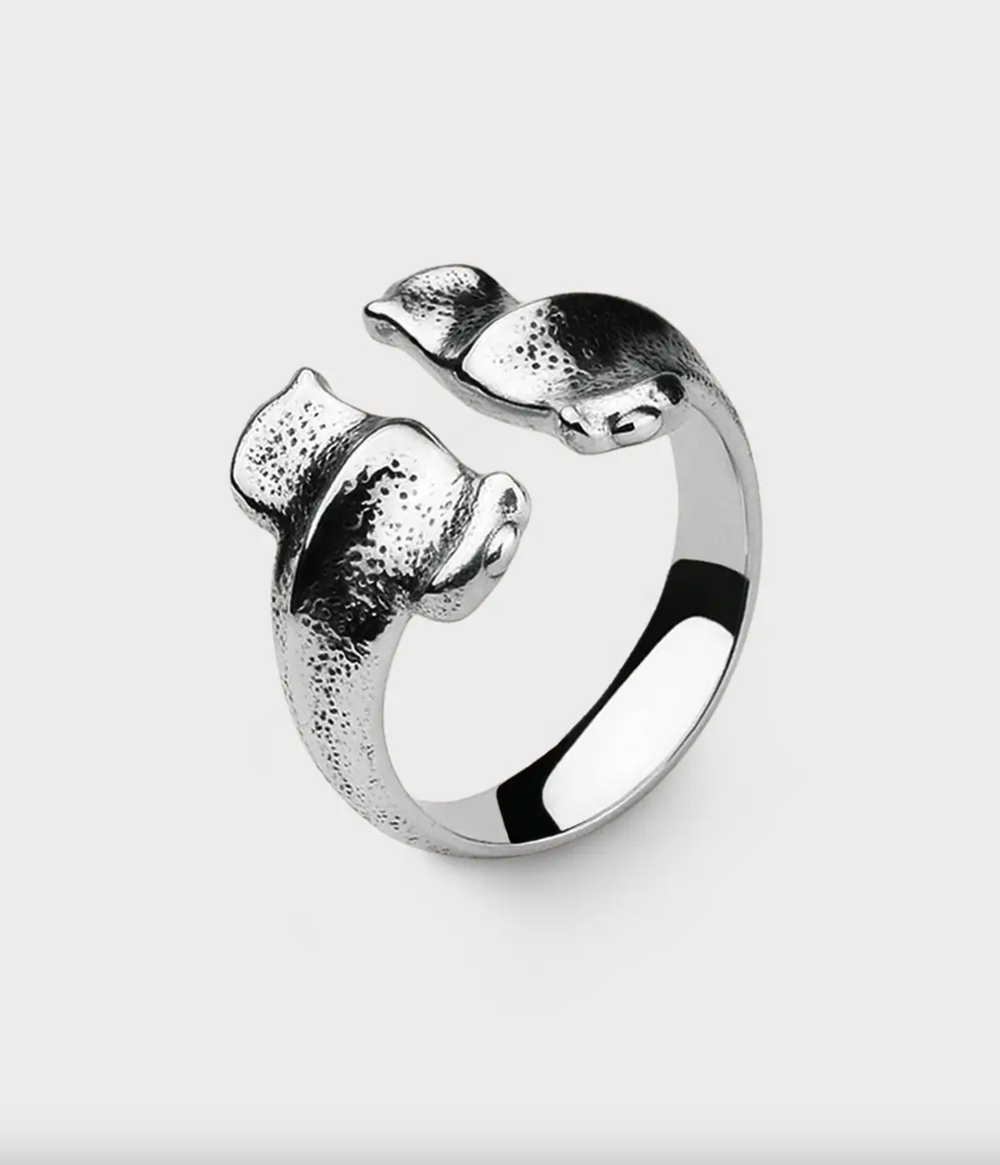 Hammerhead Ring in Silver, Size O