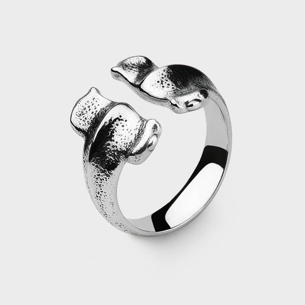Hammerhead Ring in Sterling Silver