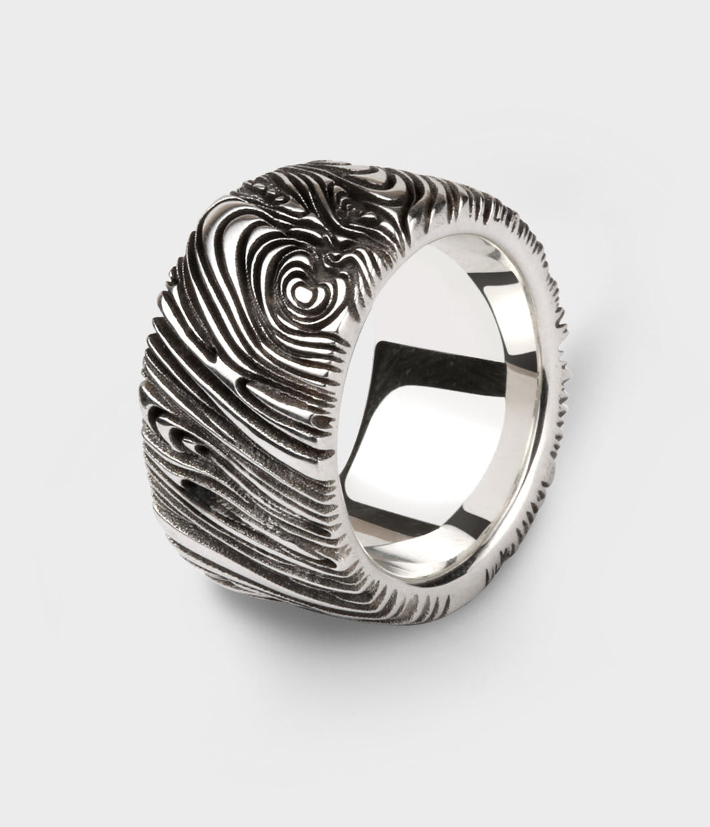 Into The Woods Ring in Silver, Size Y
