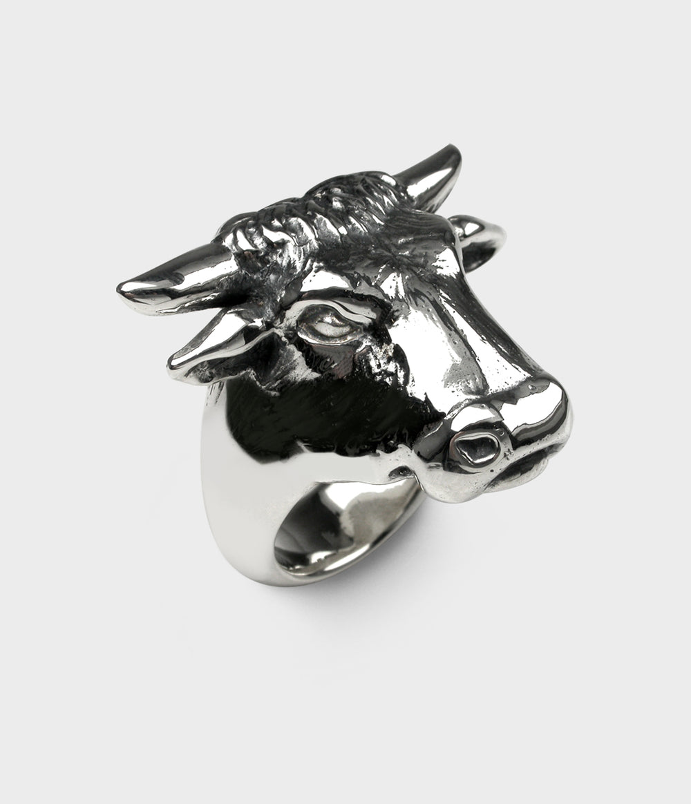 Bull Ring in Silver, Size T