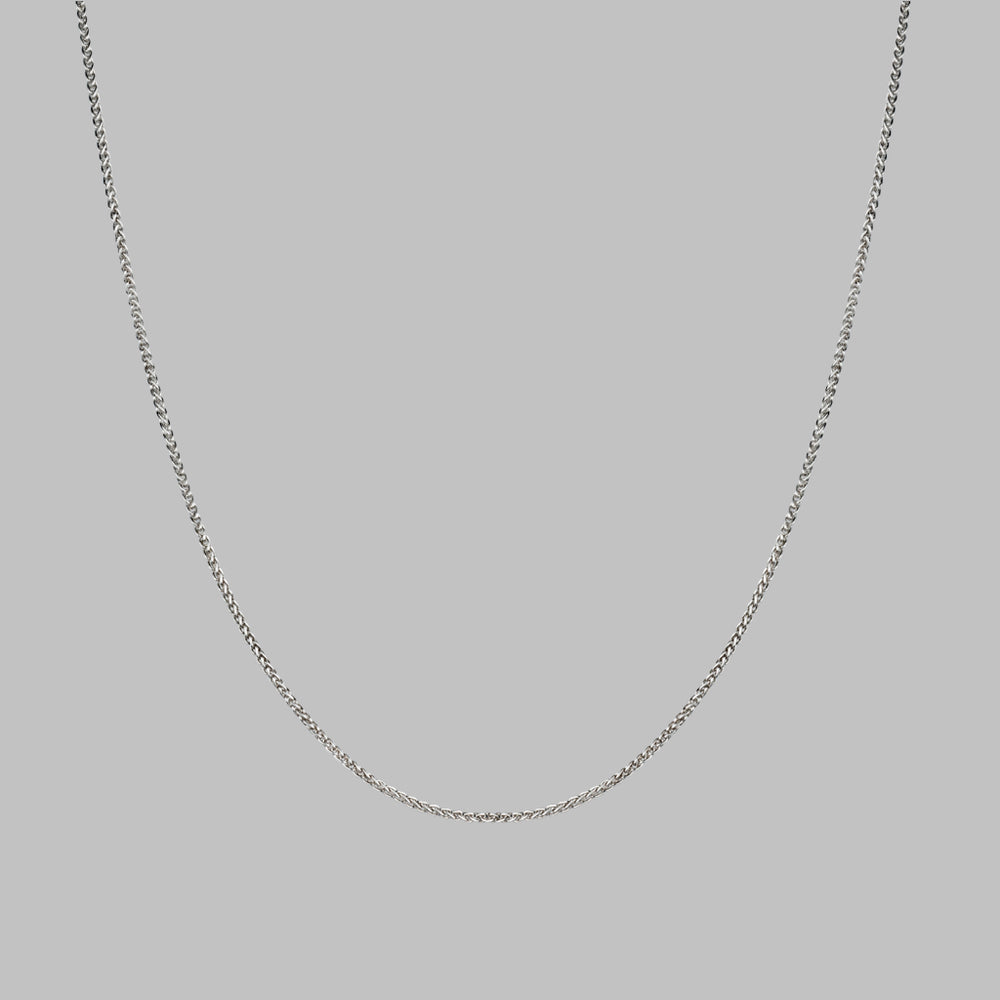 Spiga Fine Necklace 50cm in Silver