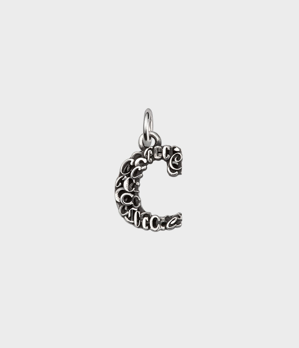 Letter Charm / Sterling Silver / C