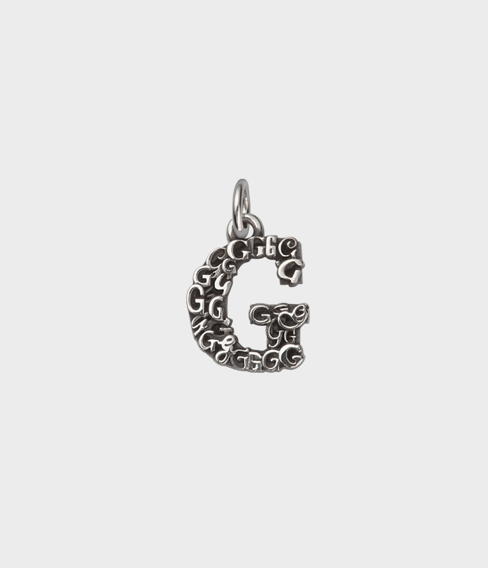 Letter Charm / Sterling Silver / G