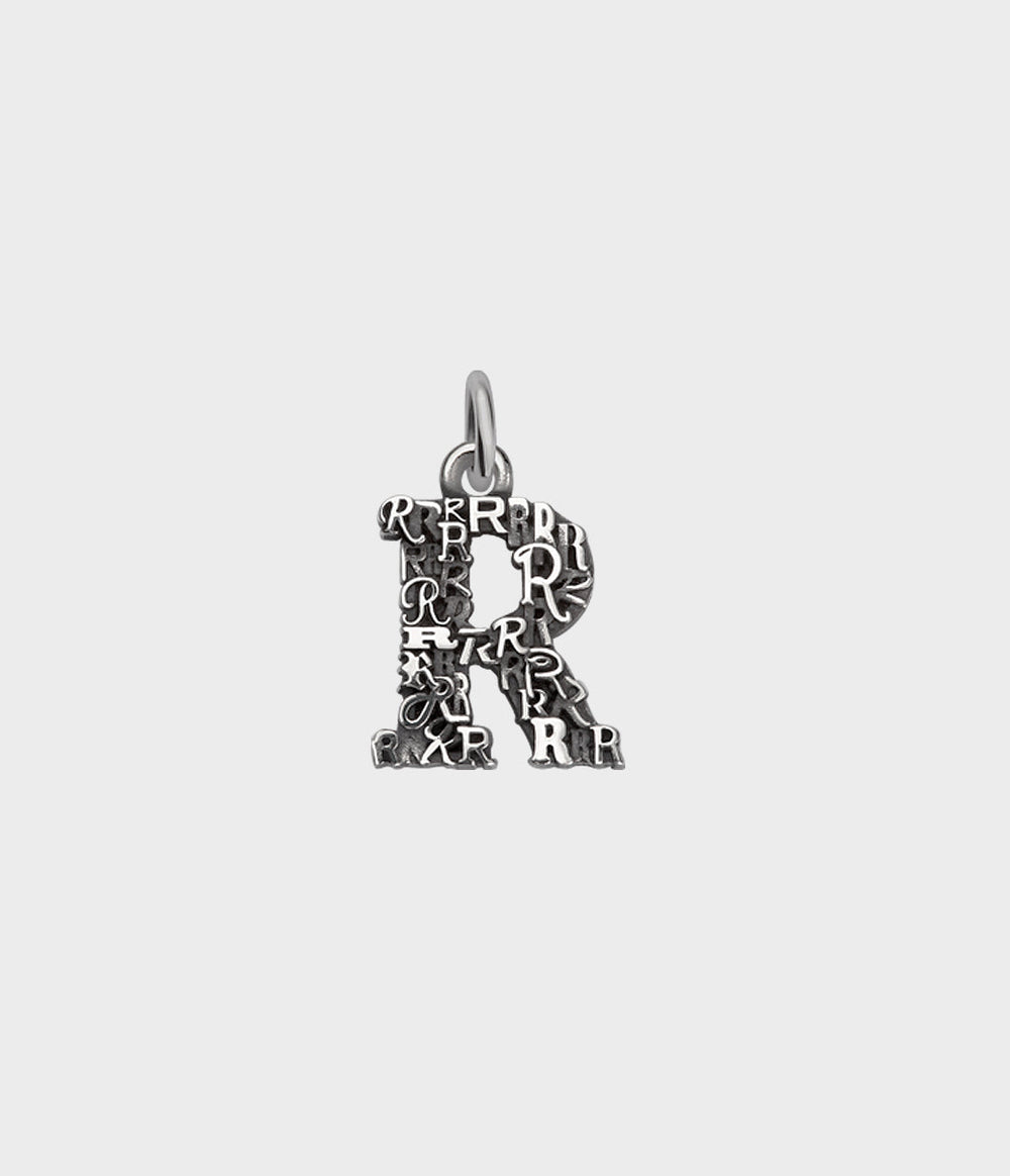 Letter Charm / Sterling Silver / R